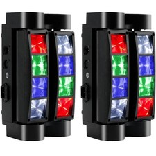 Areyourshop Moving Head Bühnenlicht, DJ Licht Disco Licht 8x10W RGBW 4 IN 1 LED