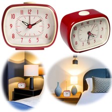 Nostalgie Retro Wecker Rot Red