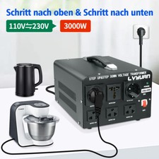 3000W 5000W Spannungswandler Transformatoren110V zu 230V 230v zu 110v 6-Sockel
