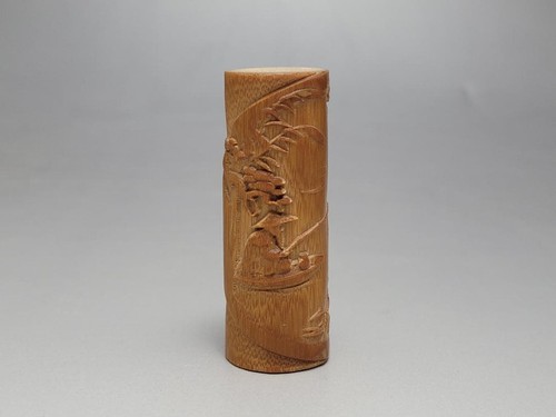 Netsuke bambus älterer - netsuke,