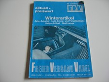 FVV Varel Fachhändler Katalog Auto-Zubehör Rallye Werkzeug Ersatzteile 1972