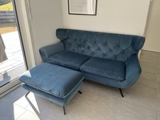 Sofa 2,5-Sitzer, Samt, inkl