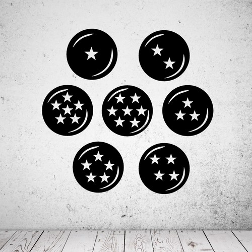 Wandtattoo dragonball kugeln - dragonball, z