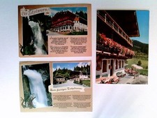 Oberaudorf, Alpengasthof Zum feurigen Tatzelwurm, 3 Ansichtkarten, gelaufen 1983