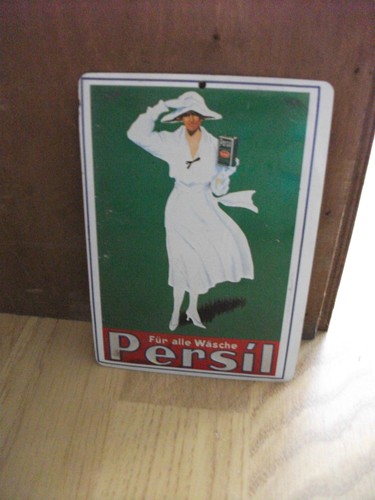Blechpostkarte persil für - blechpostkarte,