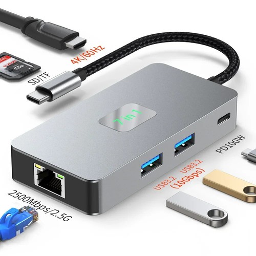 Gigabit lan hub usb c - 2,5g,