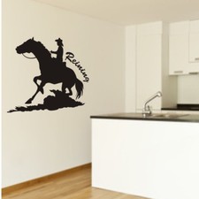Wandtattoo pferd reining - wandtattoo,