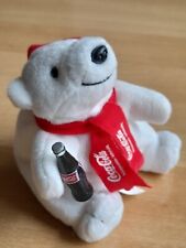 kleiner Weihnachts-Eisbär, Coca Cola,  Plüsch, 11x12cm, Nr. 42