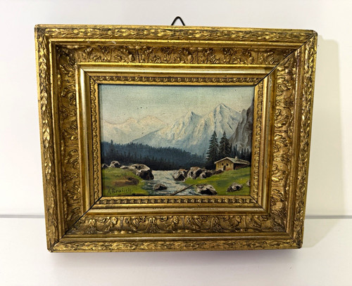 Altes ölgemälde - altes,