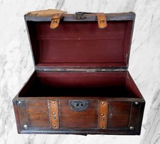 Auto Reise Koffer Truhe Holz