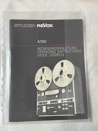 Revox anleitung - revox,