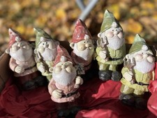 Wichtel ,Gartenzwerg , Deko, 6 Stck , 2 Verschiedene Figuren ca. 12  cm