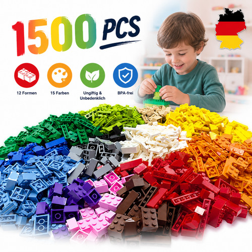 1500 stücke grundbausteine - 1500,