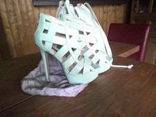 Damenschuhe High Heels Sergio Todzi Gr. 39 Gebraucht Mint Hellgrün Lack