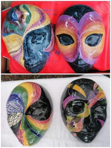 Eine maske deko - maske, keramik