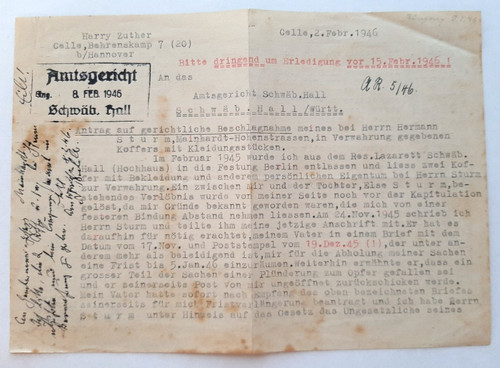 Antrag auf gerichtliche