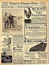 Prof. Dr. Soxhlet`s Kaffeemaschine Müller`s Accordzithern Salvator- Bier...1895