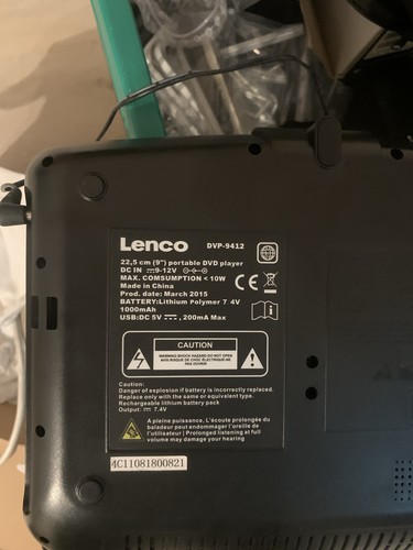 Lenco dvp 9412 dvd - dvp-9412,