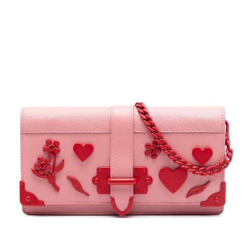 Prada saffiano trimmed - saffiano,