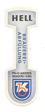 Bieretikett Brauerei Andres