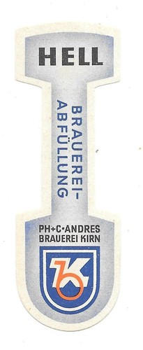 Bieretikett brauerei andres - brauerei,