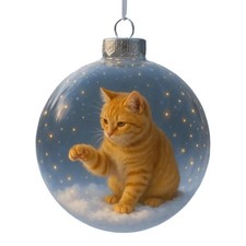 Katzenkugel Weihnachtsschmuck