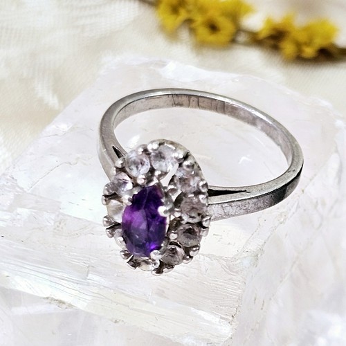 Vintage pompadour ring 925 - vintage,