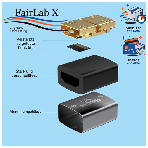 Hdmi kupplung adapter - hdmi, 2.1