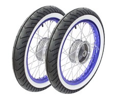 Paar Kompletträder blau