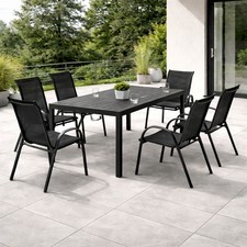 7-tlg. Gartengarnitur Non-Wood