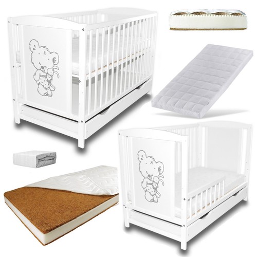 Babybett gitterbett 2in1 - babybett,
