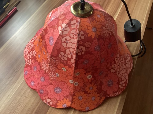 Hängelampe orange 70er jahre - hängelampe,