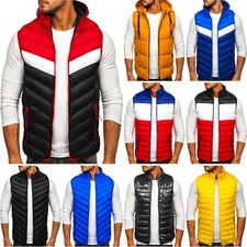 Weste Übergangs Steppweste Bodywarmer Ärmellos Basic Herren Mix BOLF Unifarben