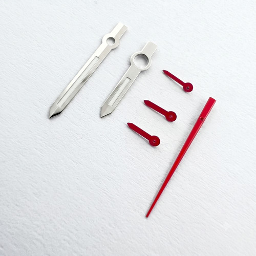 Zeigersatz silber rot - -,