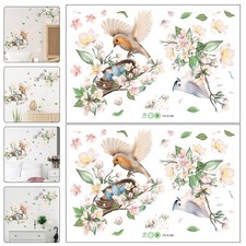  2 Sets Blumen Wandsticker