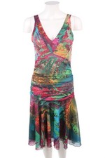 NICOWA Kleid Damenkleid Raffungen S multicolor