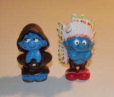 Schlümpfe Mönch und Indianer