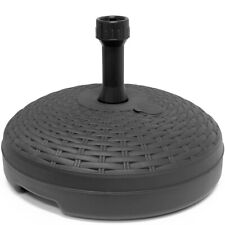 Sonnenschirmständer Sonnenschirmhalter Rattan Anthrazit Balkon Garten Terrasse