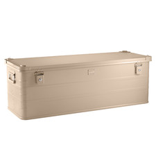 ALUBOX® E159S Sand Beige XXL Alukiste Transport Werkzeugkiste Groß 118x43x41 cm