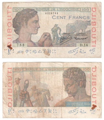 Französische somaliland 100 - französische,