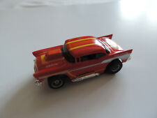 TYCO '57 Chevrolet Hardtop, red/yel/orn, 440X2, neu, Faller Tomy AFX Aurora
