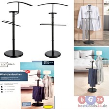 Stummer Diener – Herrendiener / Damendiener aus Stahl, Schwarz,  platzsparend