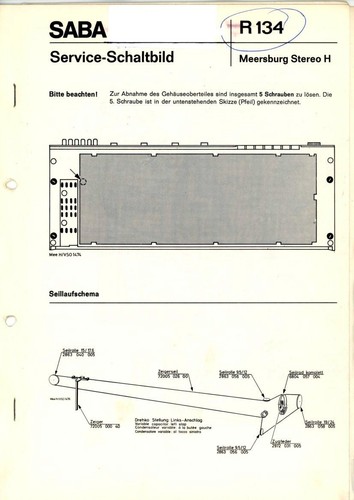 Saba service manual für - service,