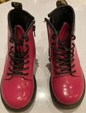 Doc Martens Kinder Toddler Größe 27 Neonpink Lack Hot Pink sehr guter Zustand 
