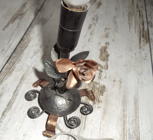 Vintage alt tischlampe metall - tischlampe,
