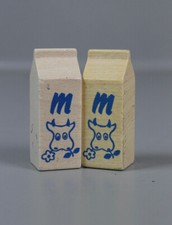 HABA Haba Milchtüten 2er Set Holz Spielzeug für Kaufladen 9,8 x 4cm  K9-7987