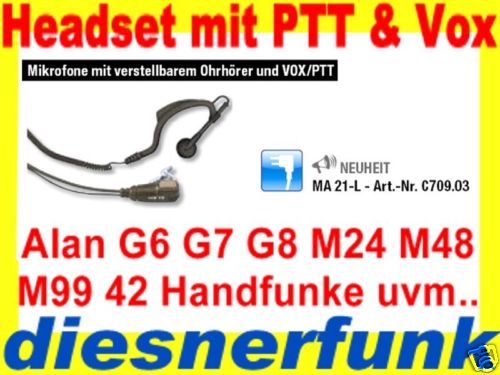 Headset midland alan ma21 - headset,