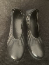 Arche Ballerina Damen Gummizug Schwarz Größe 37
