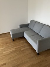Graues ikea ecksofa mit - ecksofa,