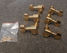 Schaller M6 Mini Mechaniken Tuner 3L/3R Gold für Gitarre 